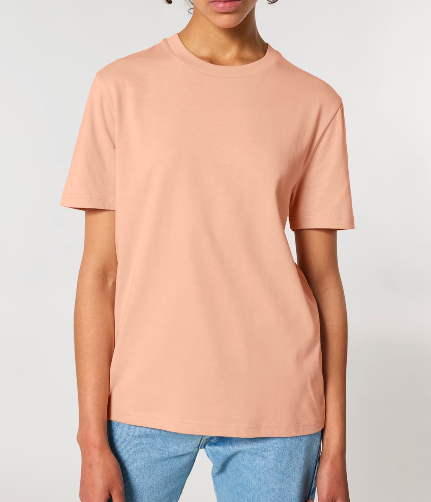 NIEUW! Zelf samenstellen | Bio T-Shirt Perzik Roze UNISEX
