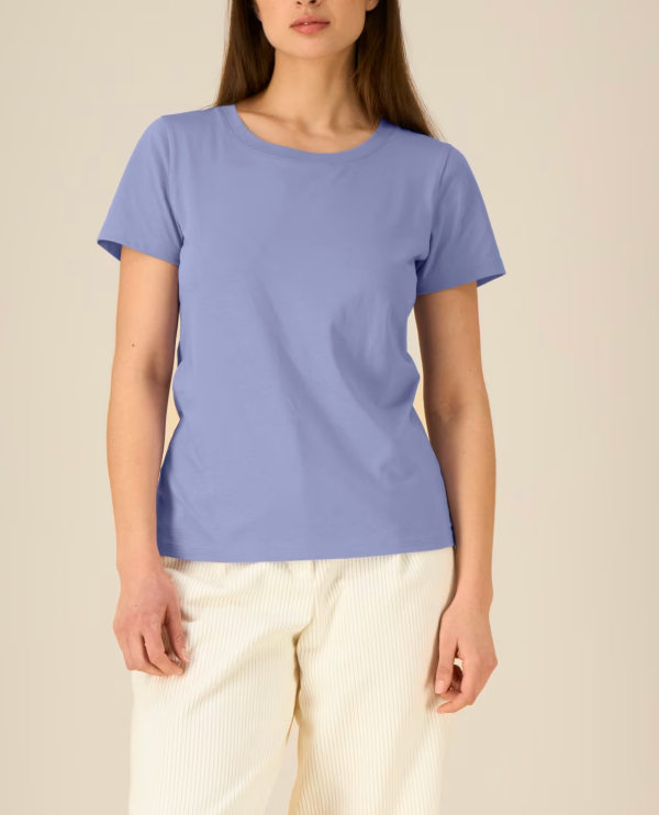 NIEUW MODEL Zelf samenstellen | Bio T-shirt Lavendel DAMES