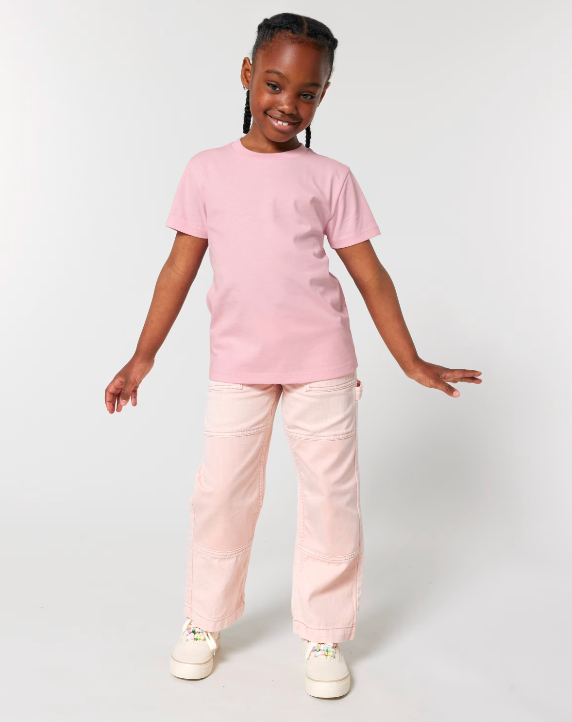 NIEUW! Zelf Samenstellen | Bio T-shirt Zoet Roze KIDS