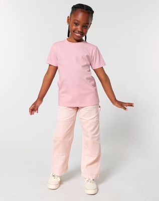 NIEUW! Zelf Samenstellen | Bio T-shirt Zoet Roze KIDS