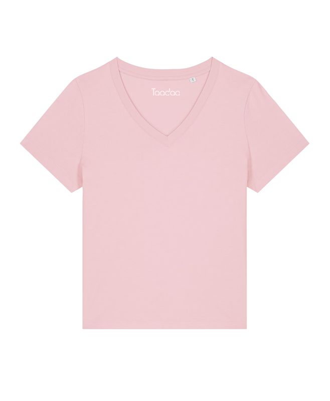 NIEUW! Zelf samenstellen | Bio T-shirt Zoet Roze DAMES