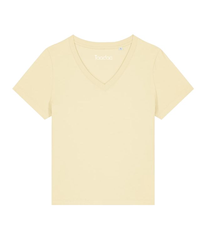 NIEUW! Zelf samenstellen | Bio T-shirt Boter Geel DAMES