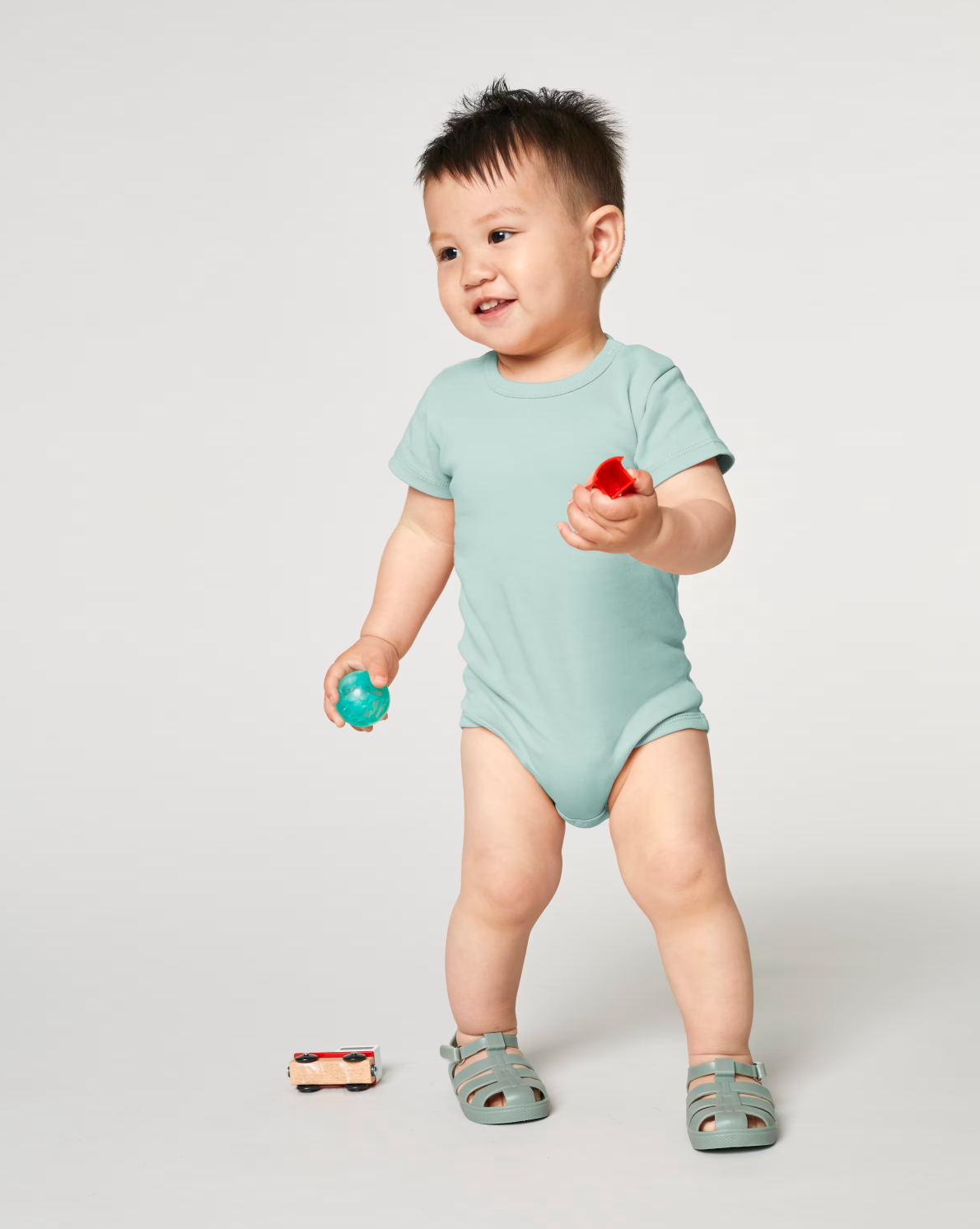 Zelf Samenstellen | Bio Rompertje Mint Groen BABY