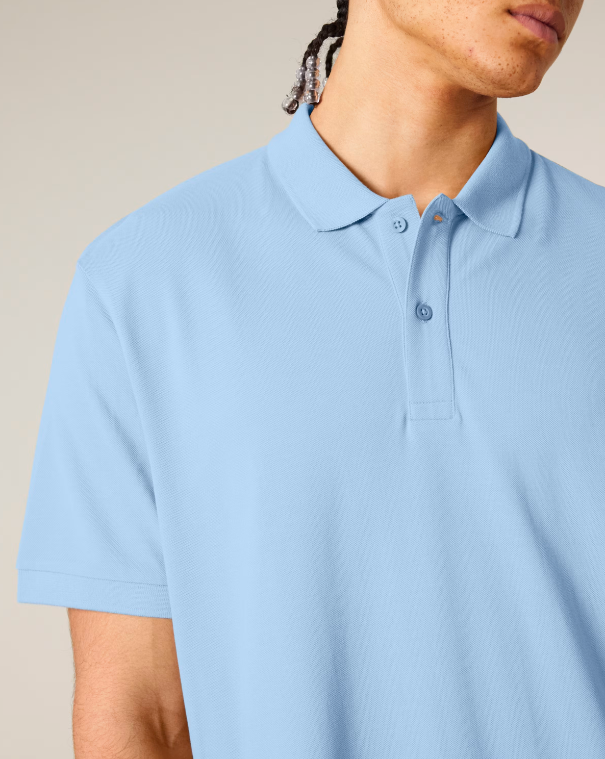 NIEUW! Zelf samenstellen | Bio Polo IJsblauw Unisex