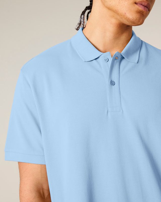 NIEUW! Zelf samenstellen | Bio Polo IJsblauw Unisex