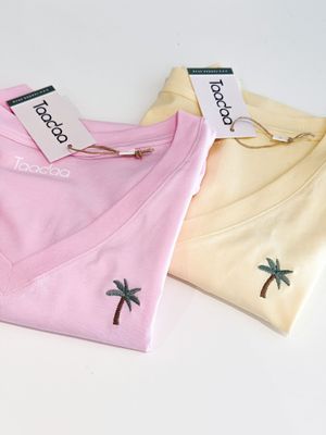 T-shirt met Palmboom | Biologisch katoen