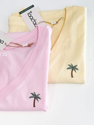 T-shirt met Palmboom | Biologisch katoen T-shirt met Palmboom | Biologisch katoen