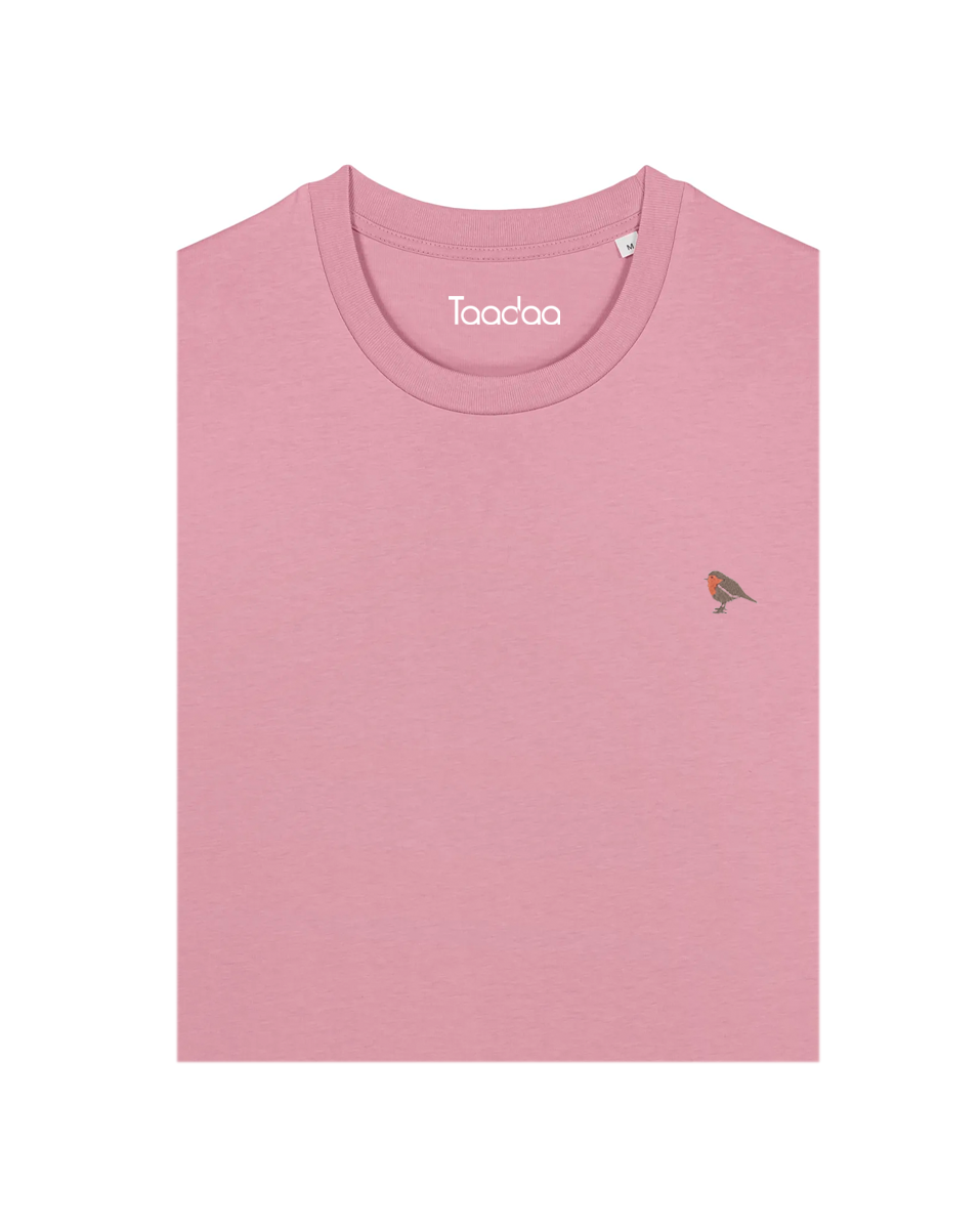 SAMPLE SALE | T-shirt V-hals Dames - Roodborstje | MAAT S