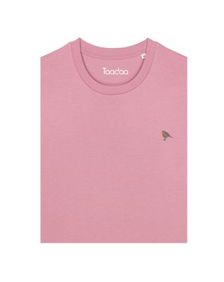 SAMPLE SALE | T-shirt V-hals Dames - Roodborstje | MAAT S
