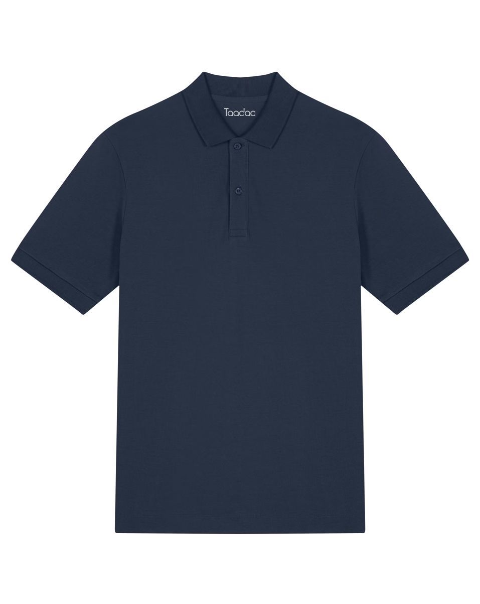 NIEUW! Zelf samenstellen | Bio Polo Donker Blauw Unisex