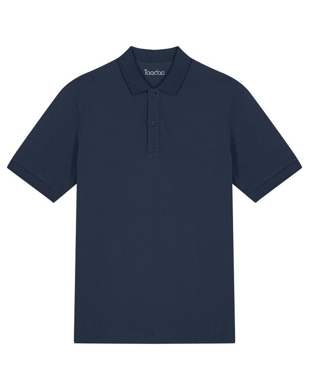 NIEUW! Zelf samenstellen | Bio Polo Donker Blauw Unisex