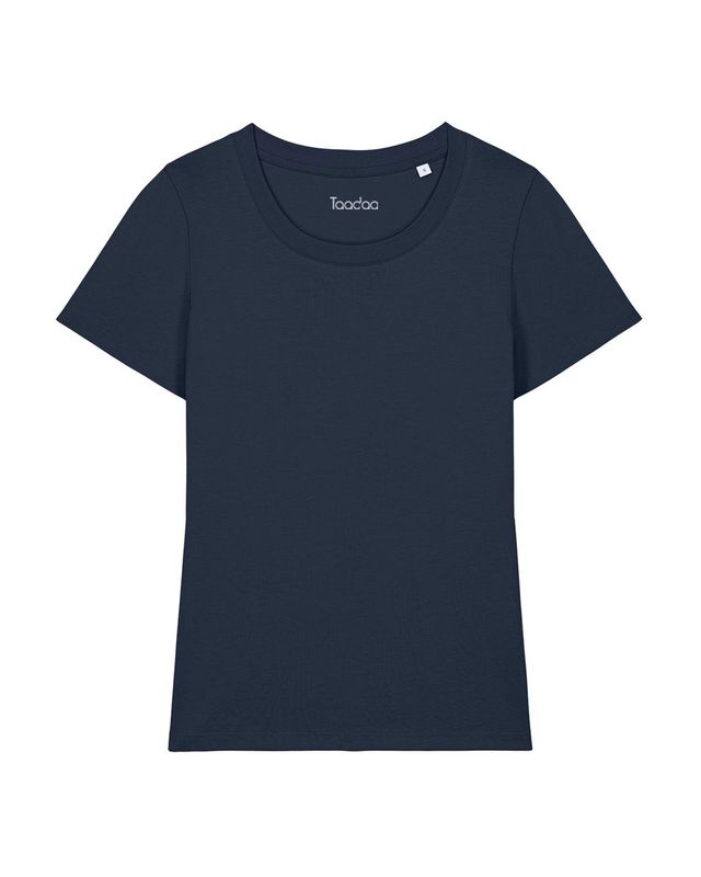 NIEUW! Zelf samenstellen | Bio T-shirt Donker Blauw DAMES