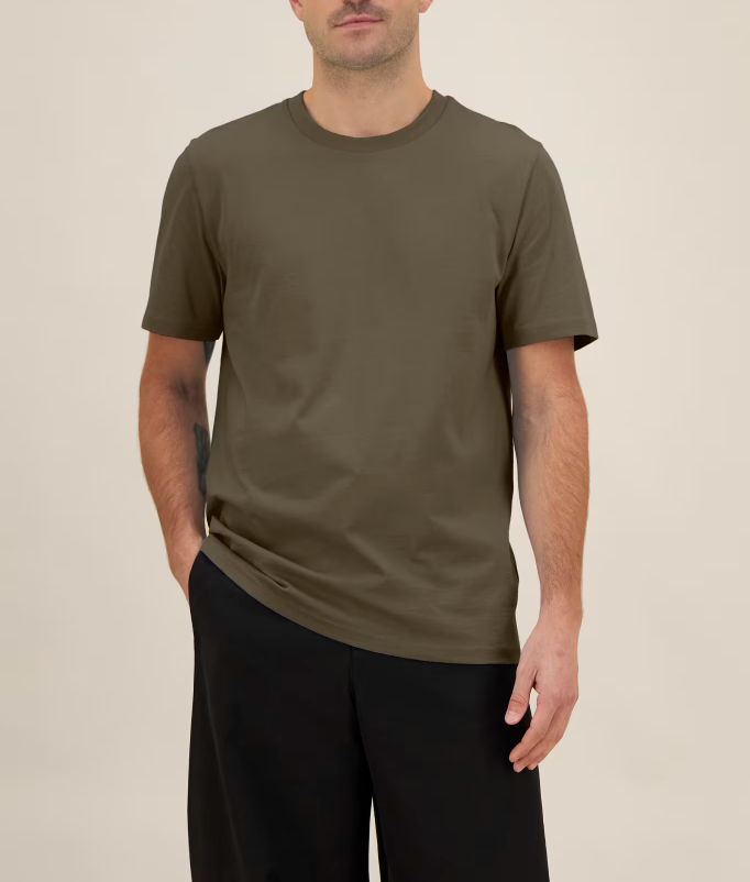 Zelf samenstellen | Bio T-Shirt Mos Bruin UNISEX