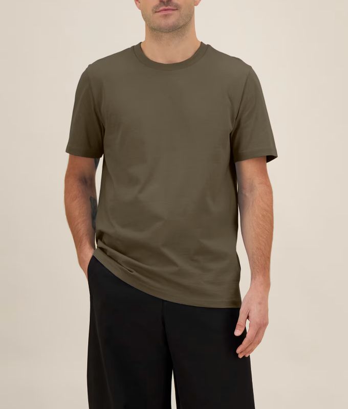 Zelf samenstellen | Bio T-Shirt Mos Bruin UNISEX