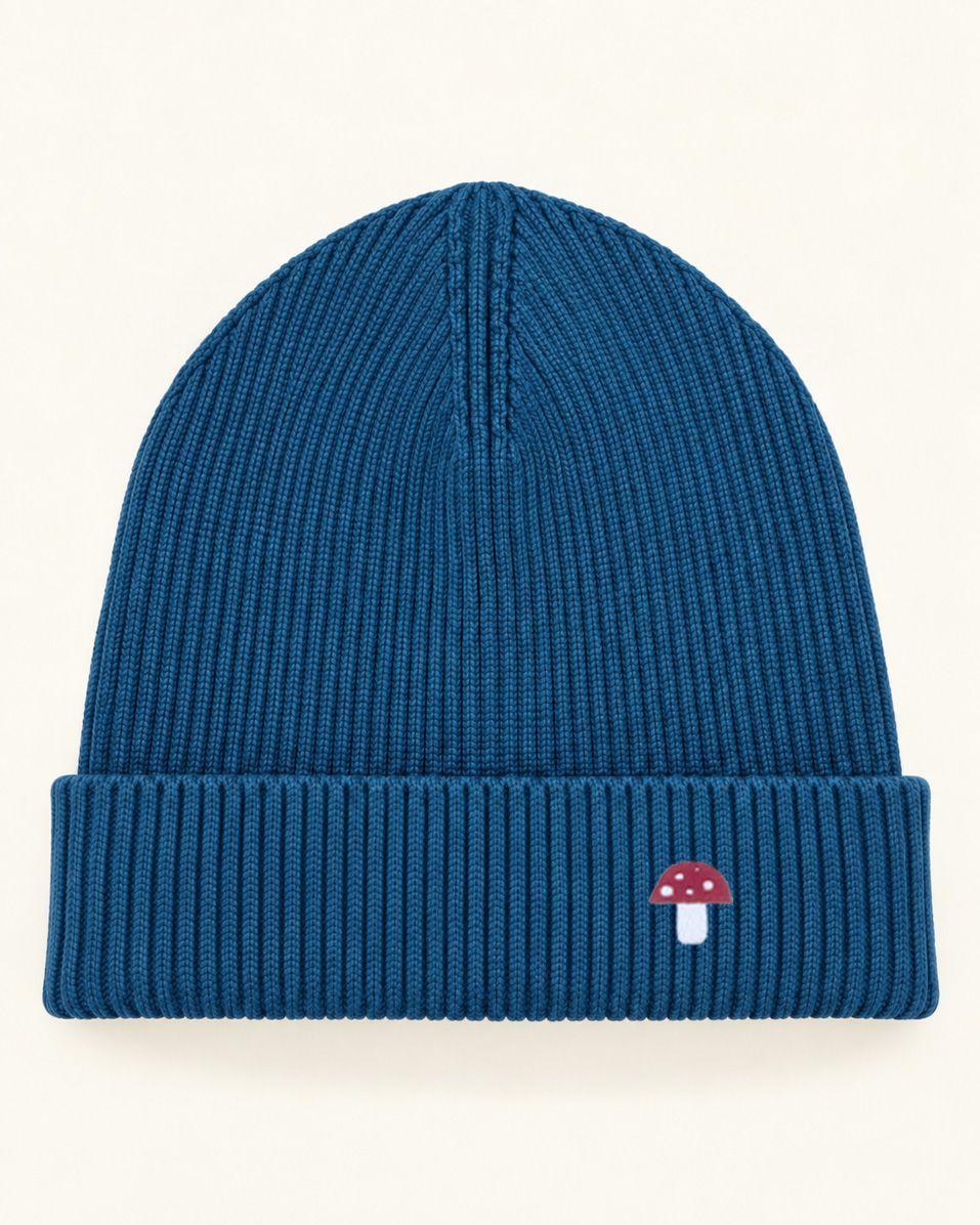 Muts met icoon - Petrol Blauw UNISEX