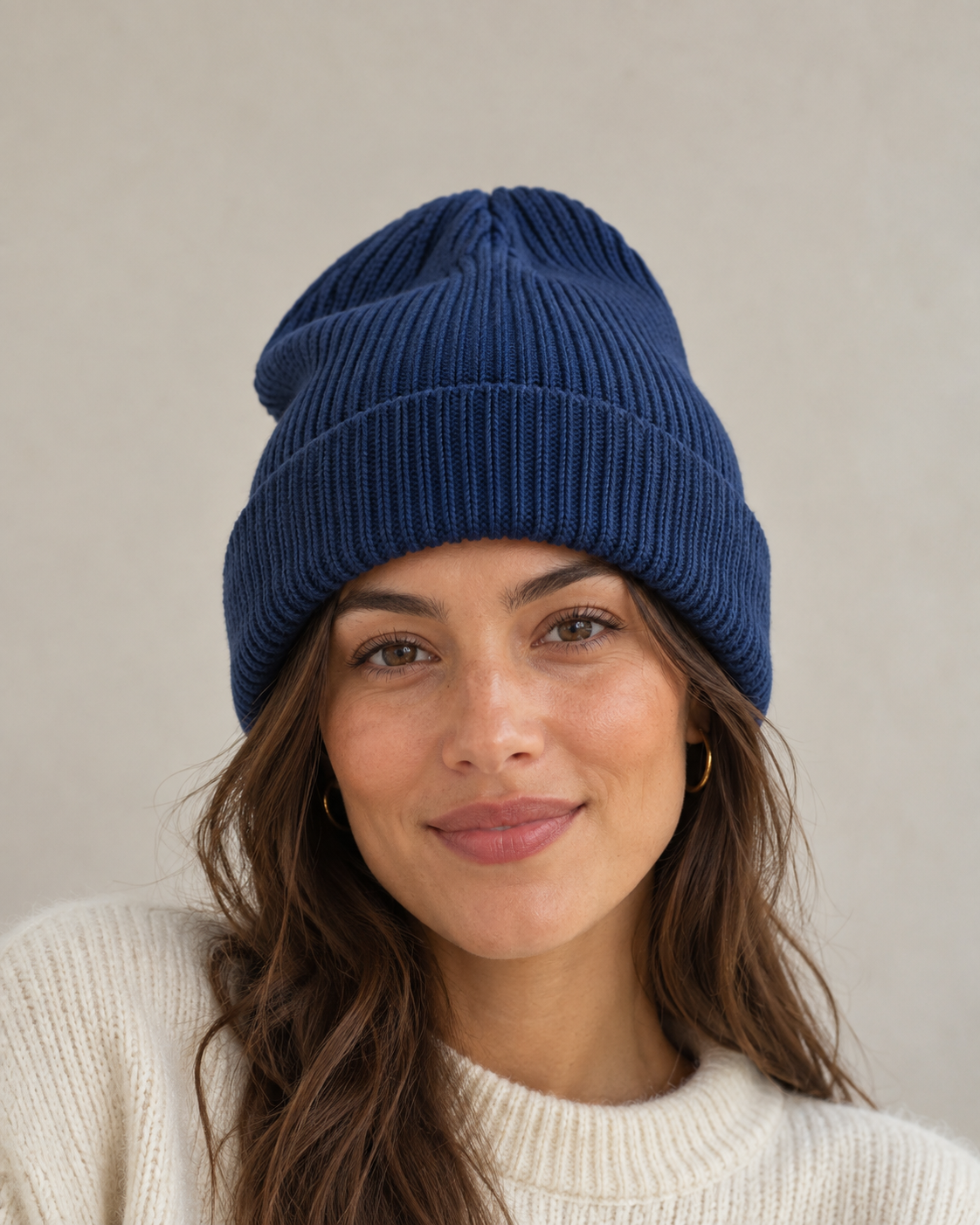 Muts met icoon - Donker Blauw UNISEX