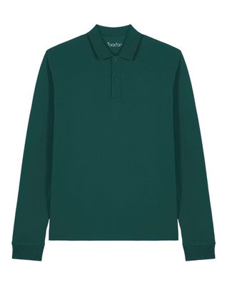 Zelf samenstellen | Bio Polo lange mouwen Donker Groen Unisex Zelf samenstellen | Bio Polo lange mouwen Donker Groen Unisex