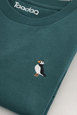 T-shirt met vogel papegaaiduiker