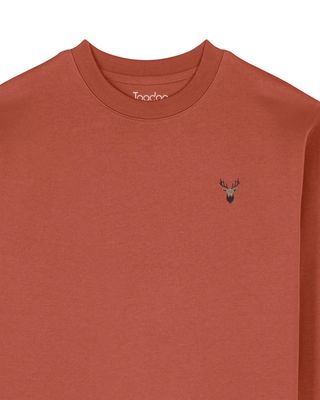 Pullover mit Hirsch | Bio-Baumwolle