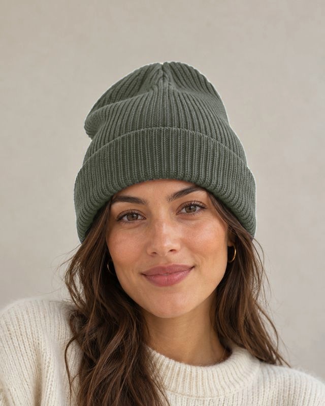 Muts met icoon - Khaki Groen UNISEX