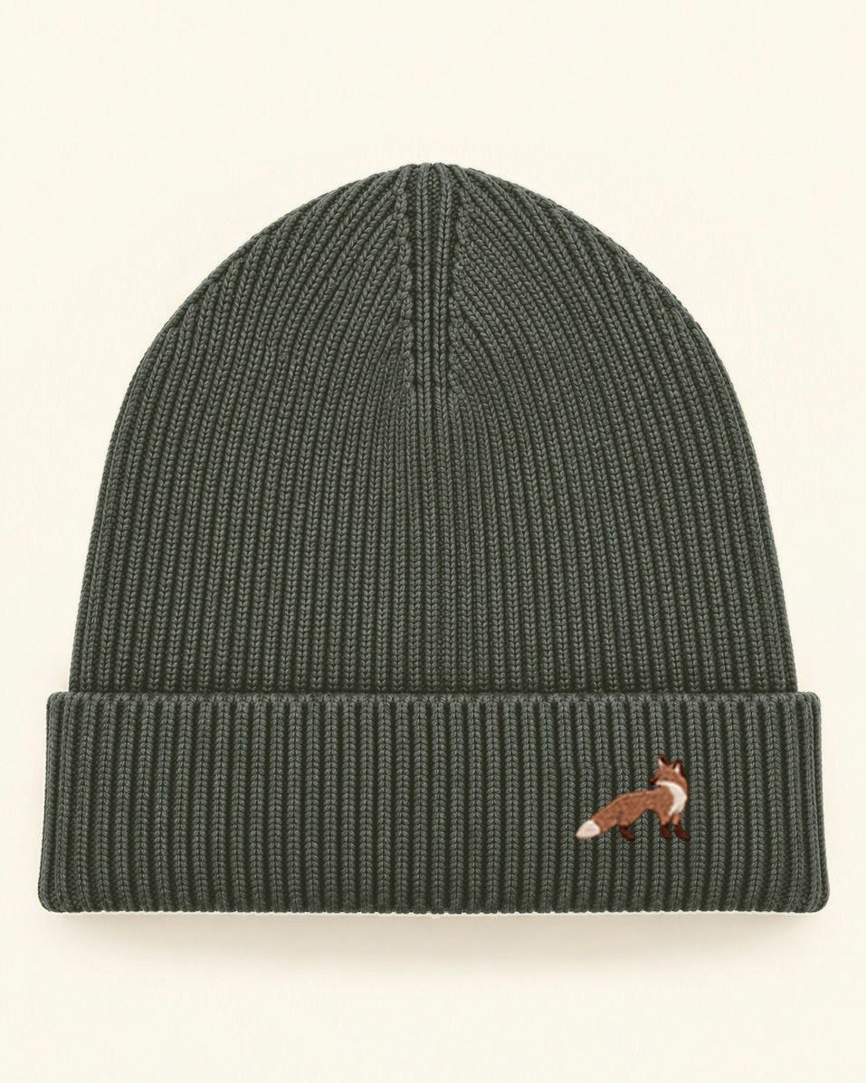Muts met icoon - Khaki Groen UNISEX Muts met icoon - Khaki Groen UNISEX, Jouw icoon: Vosje