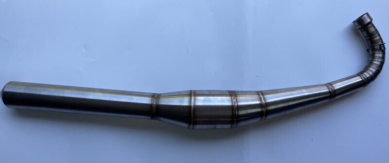 Stainless Steel Exhaust Zündapp KS50 - 75cc Polini