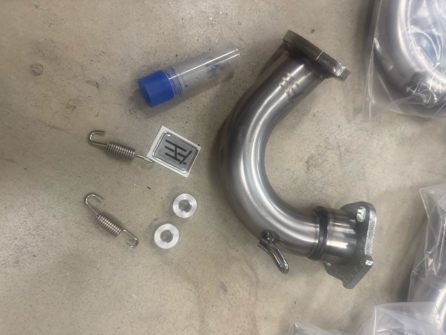 HT 360 Downpipe Exhaust Manifold For Piaggio 125-180cc HT360