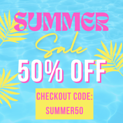 Summer SALE - 50% OFF code SUMMER50