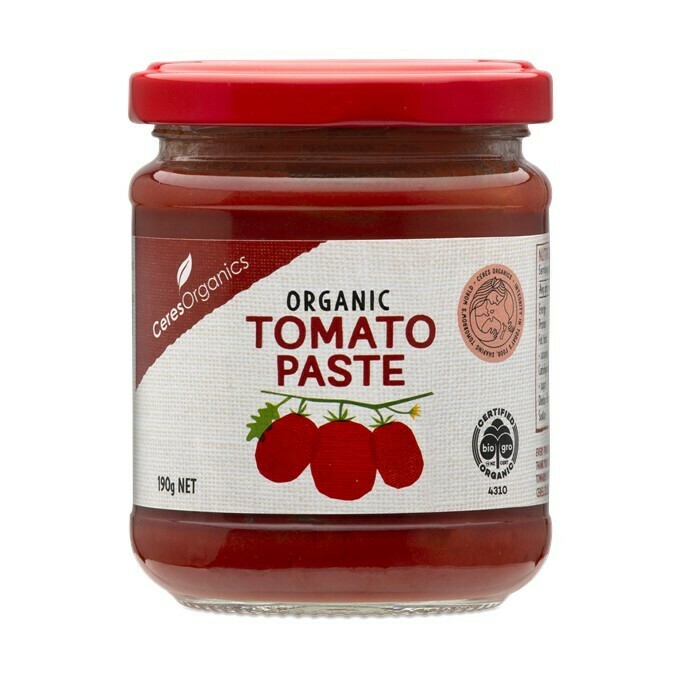 ORGANIC TOMATO PASTE - - 190G