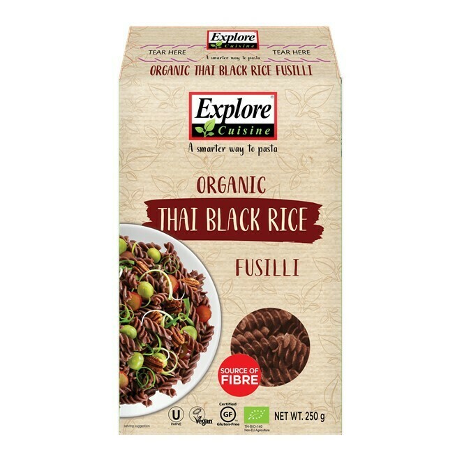 EXPLORE CUISINE THAI BLACK RICE FUSILLI - 250G