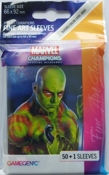 Gamegenic - Marvel Champions Art Sleeves - Drax (50+1 Sleeves)