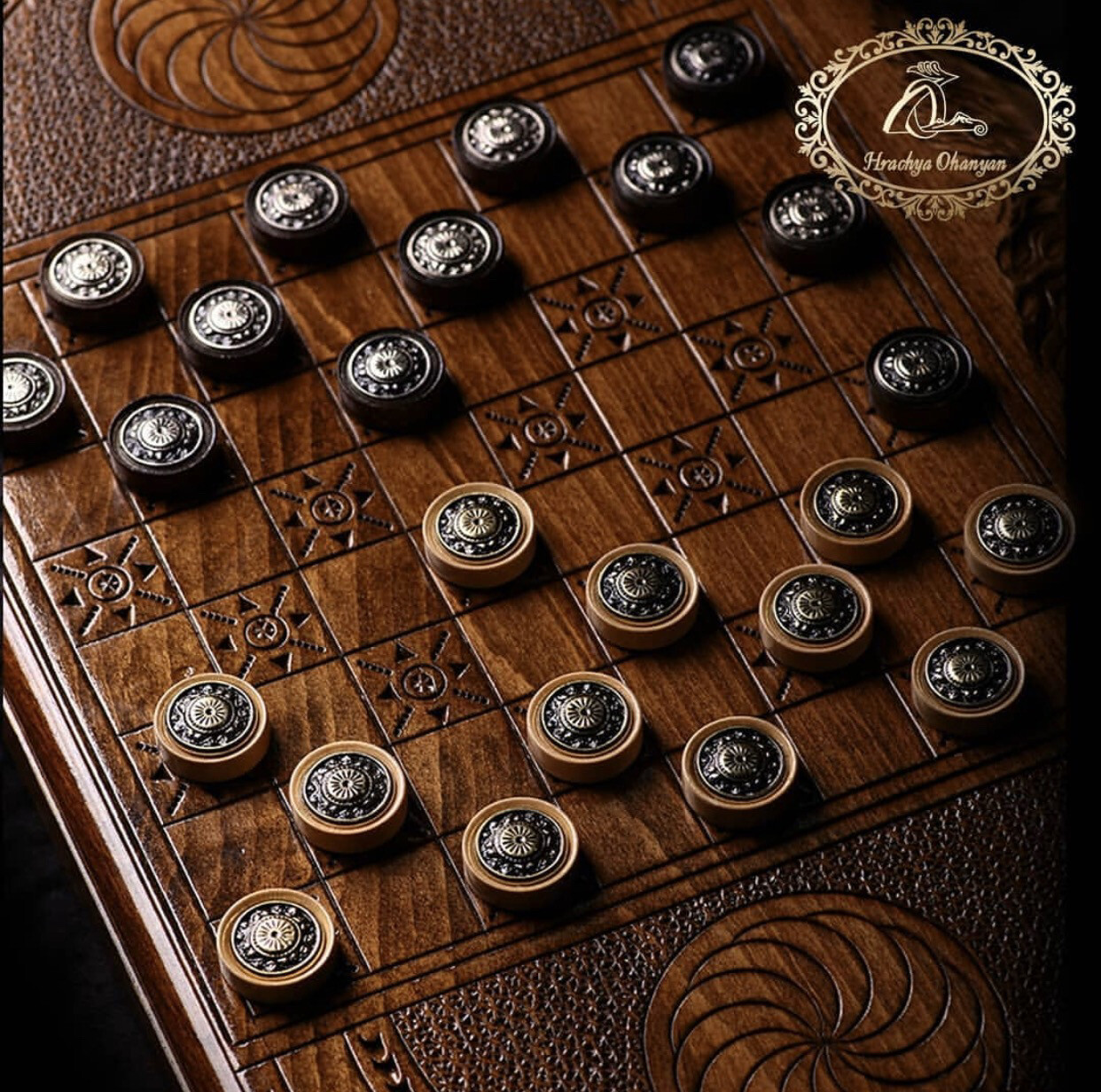 Ornament Backgammon Pieces