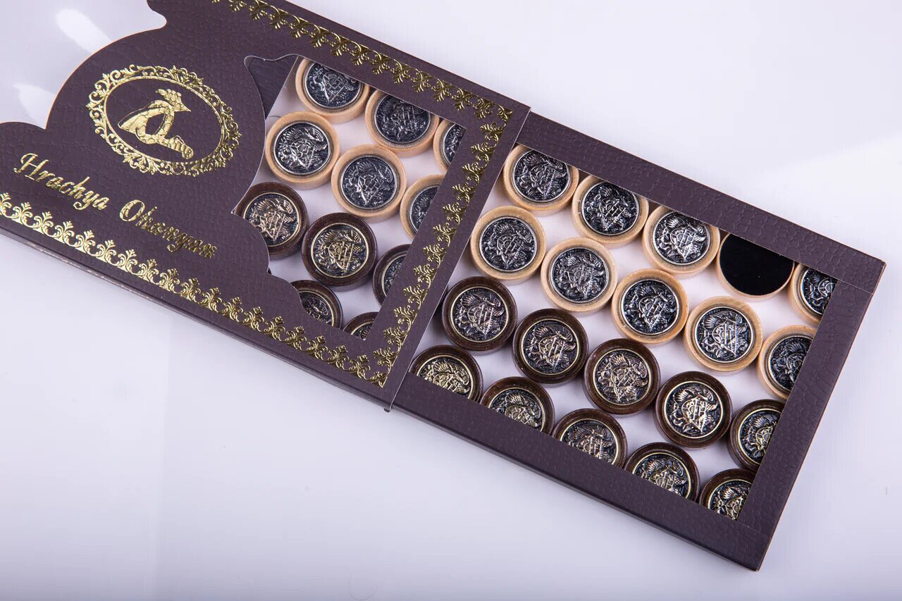 The Coat Of Arms Of Armenia Backgammon Pieces