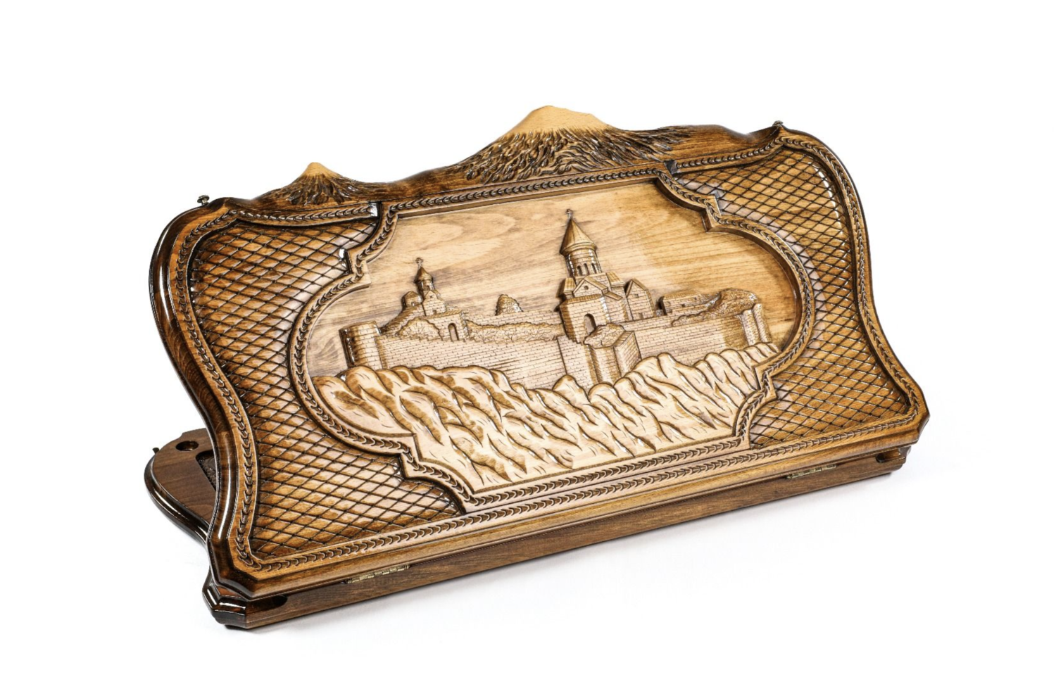 Tatev backgammon with copyrighted Mount Ararat outline