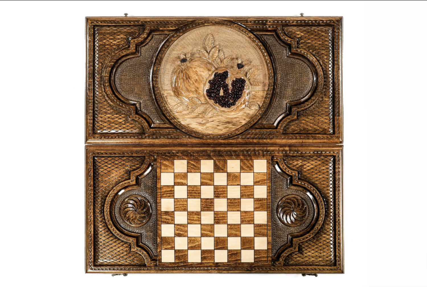 Backgammon Set Pomegranate Classic