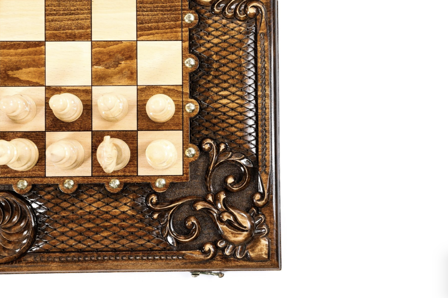Chess-backgammon classic Eternity with patterns 60x60cm