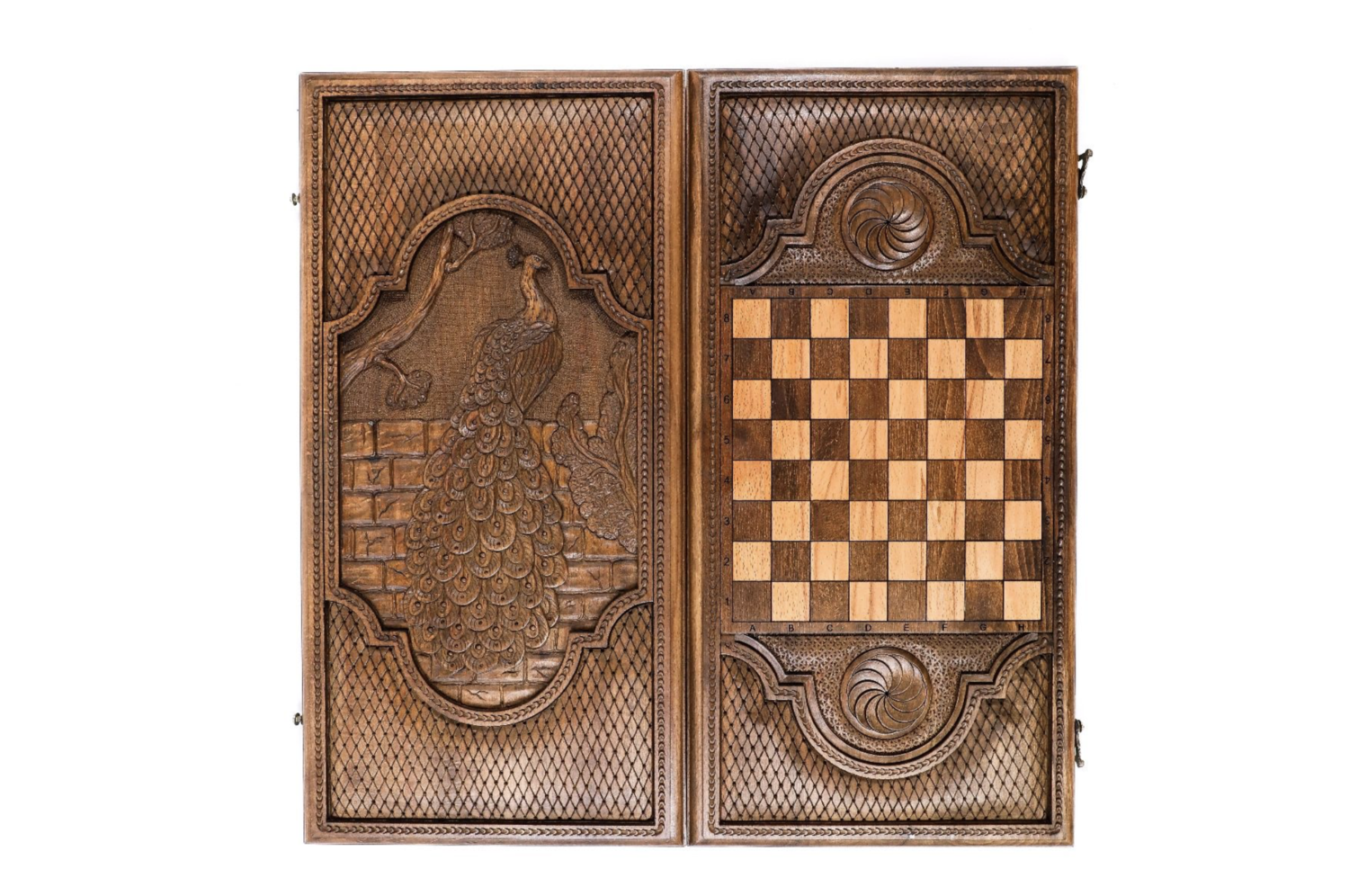 Backgammon Peacock classic 24&quot; x 12 &quot;