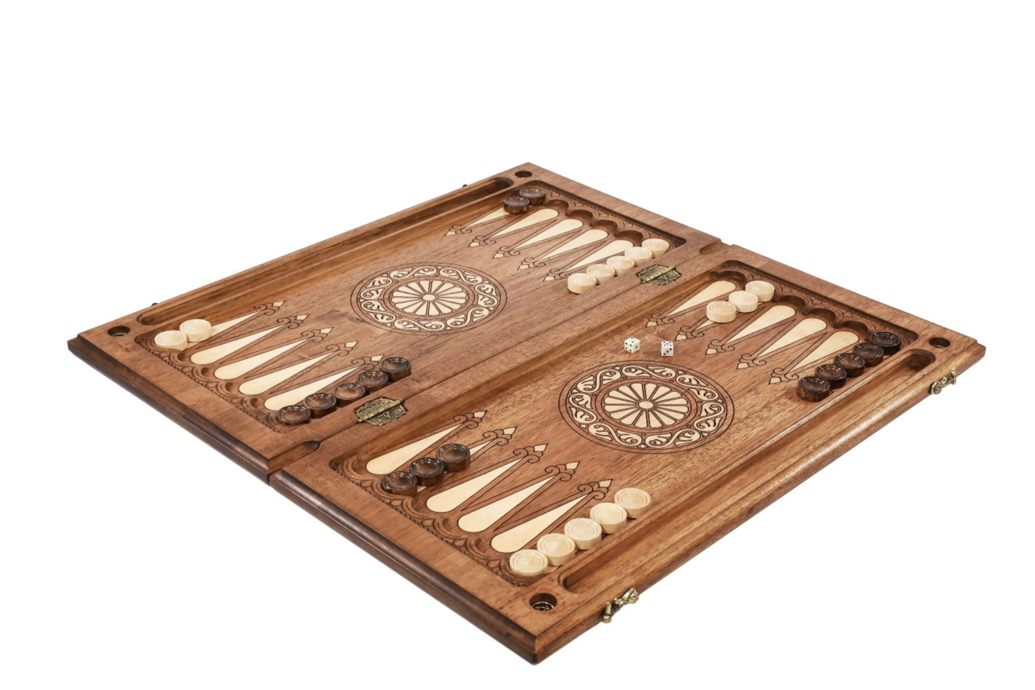 100 dollar classic backgammon with incrustation