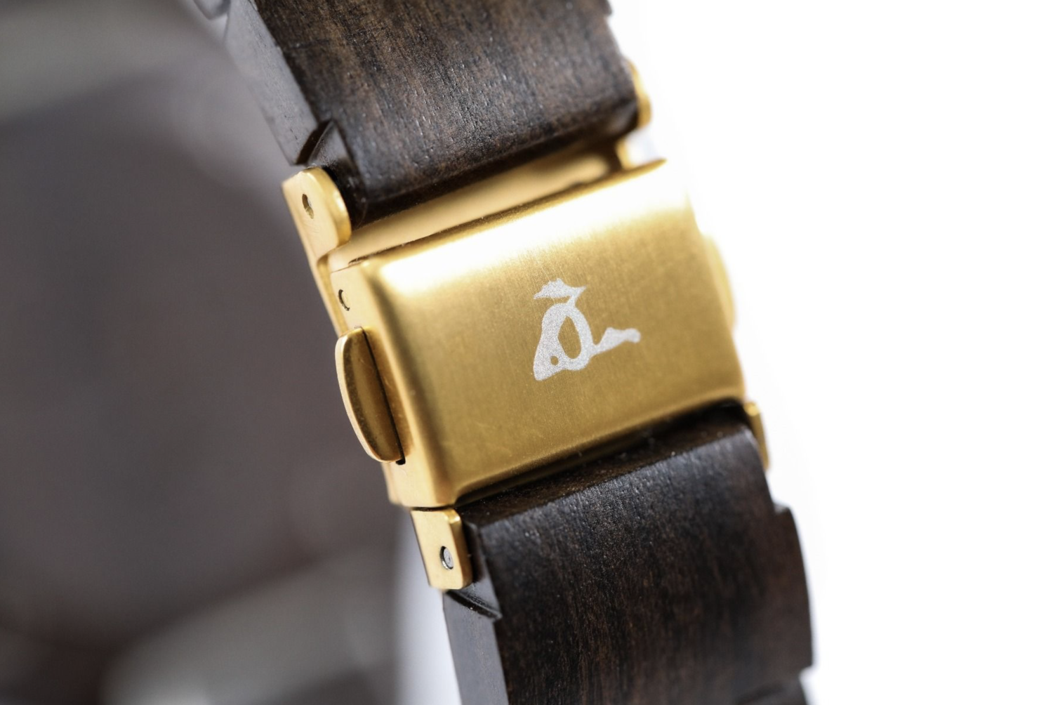 wooden wrist watch- black
