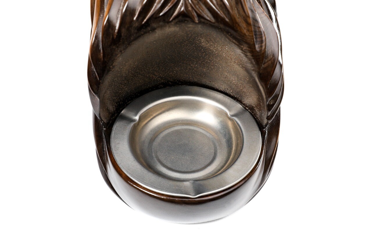 Wooden Handcrafted Lion Ashtray