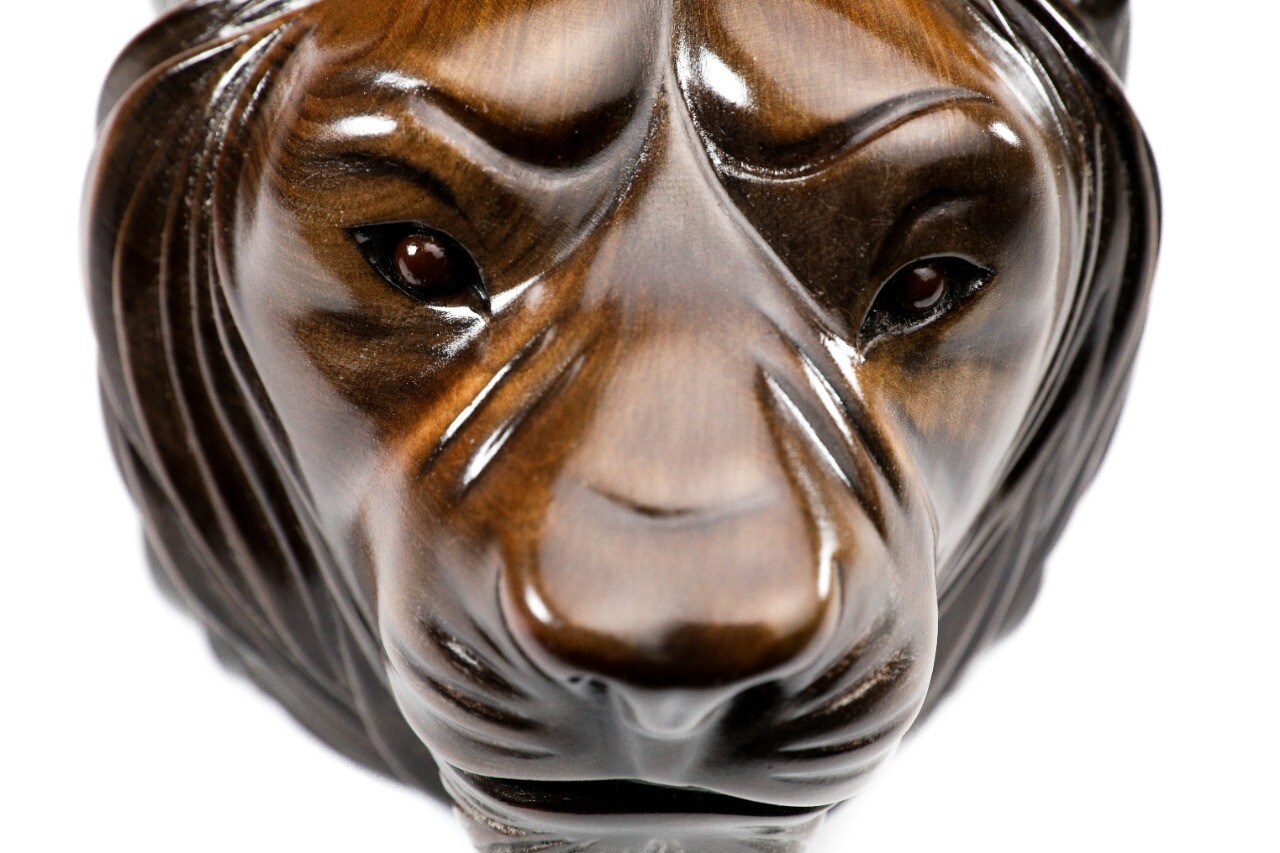 Wooden Handcrafted Lion Ashtray