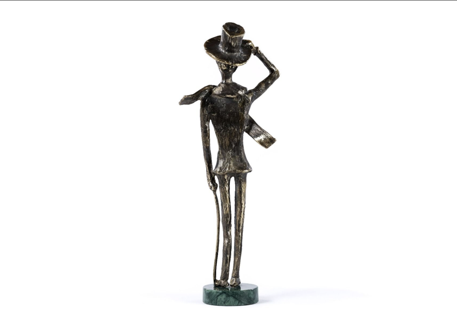Bronze sculpture the Boy with a cane