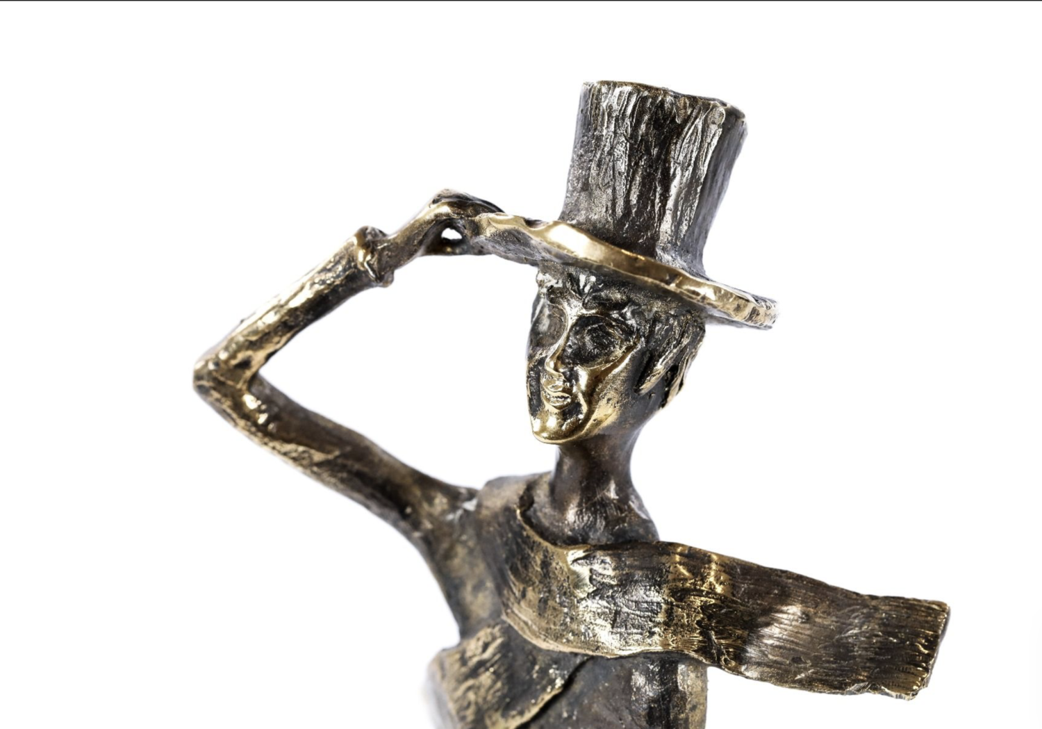 Bronze sculpture the Boy with a cane