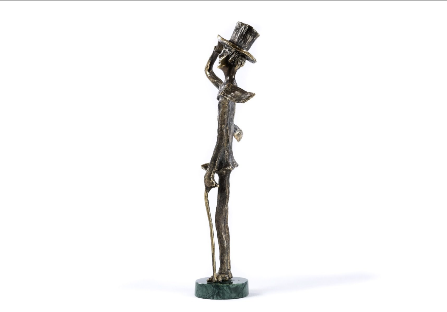 Bronze sculpture the Boy with a cane