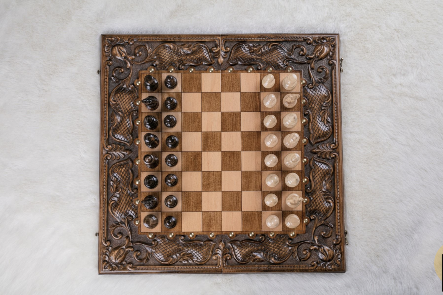 Chess-backgammon classic  with patterns