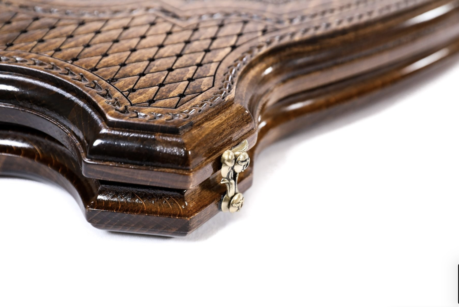 Ornamental braid pattern Backgammon with copyrighted contour outline