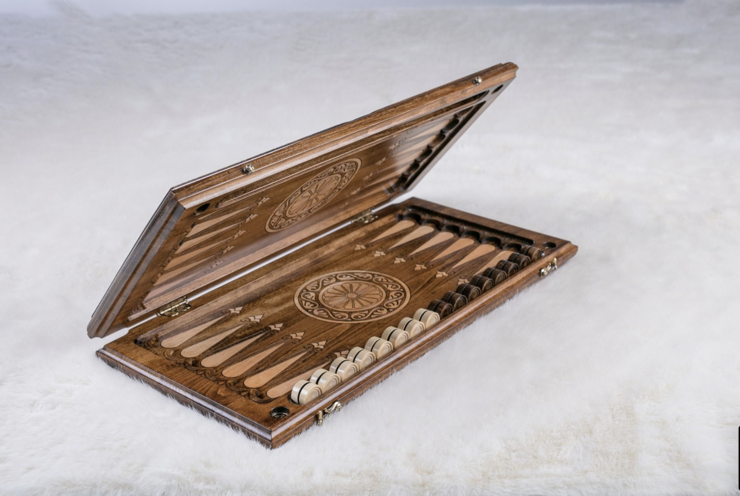 Backgammon Set Lion 24&quot; x 12&quot;