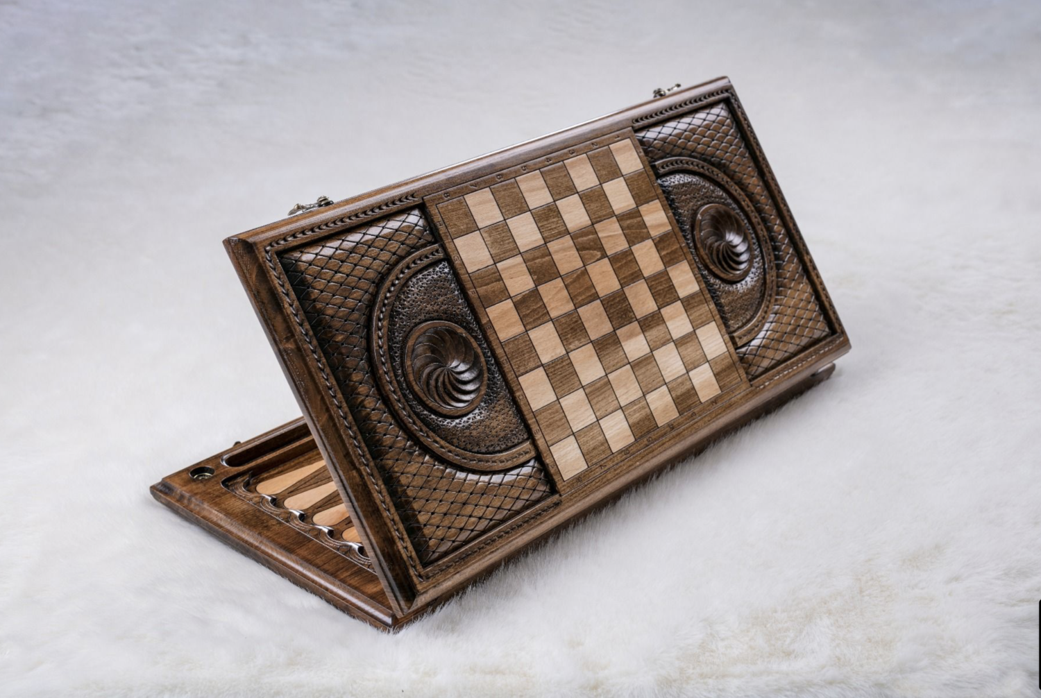Backgammon Set Lion 24&quot; x 12&quot;