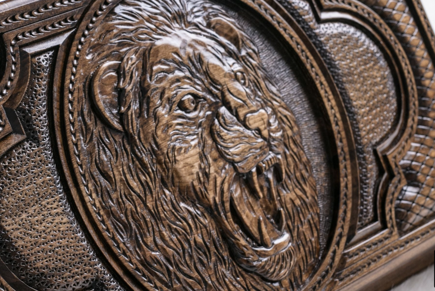 Backgammon Set Lion 24&quot; x 12&quot;