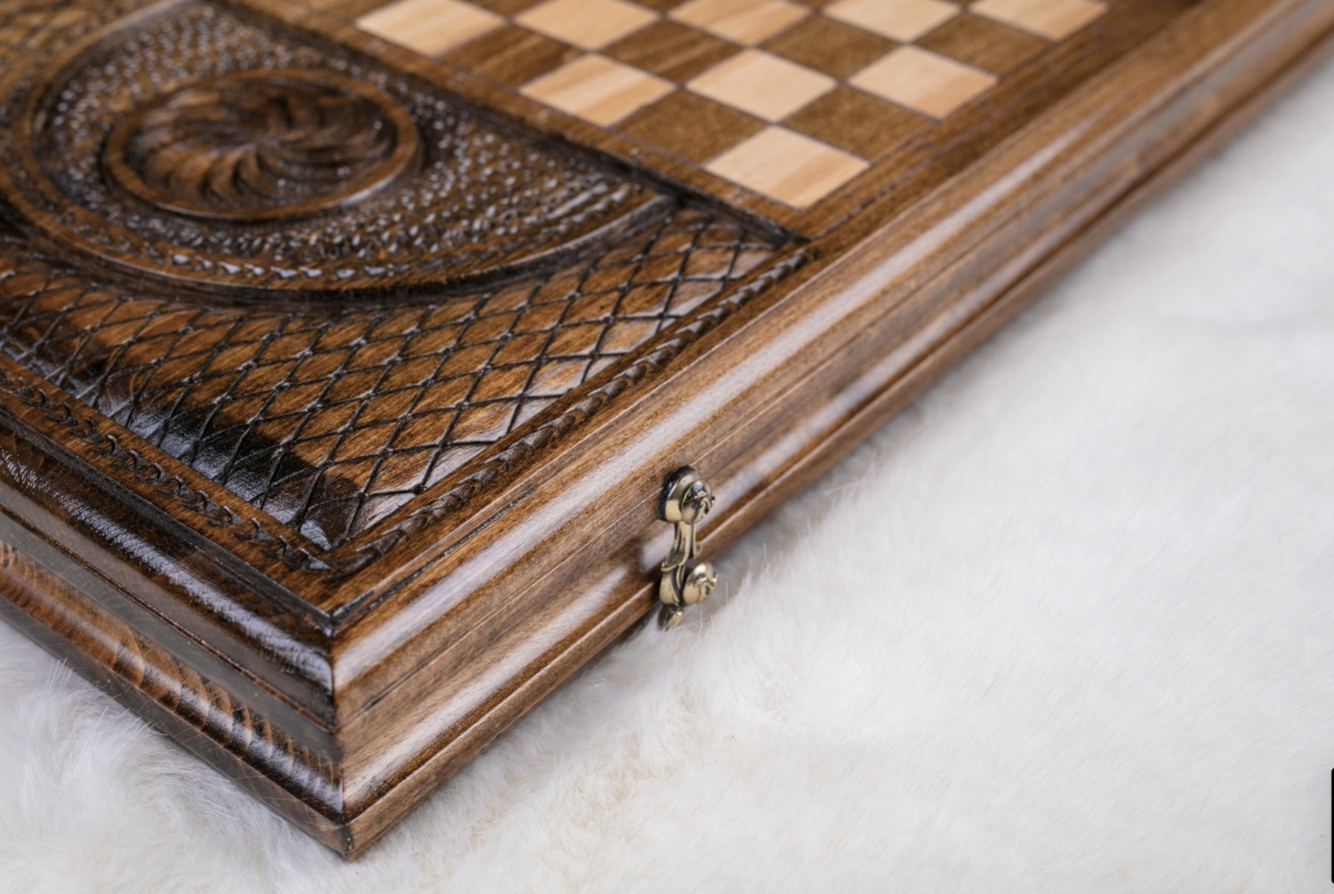 Backgammon Set Lion 24&quot; x 12&quot;